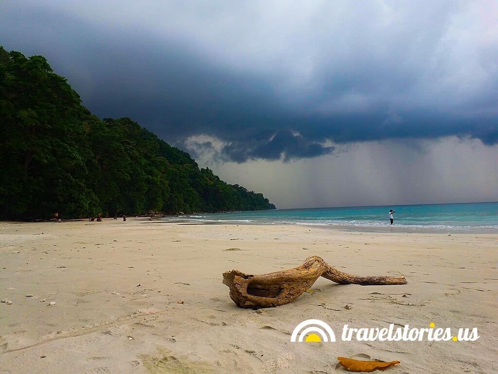 Radhanagar beach havelock island andaman & nicobar islands monsoon