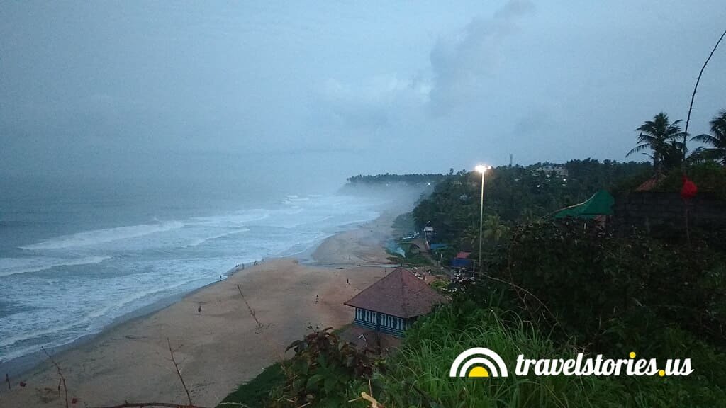 Varkala cliff top monsoon